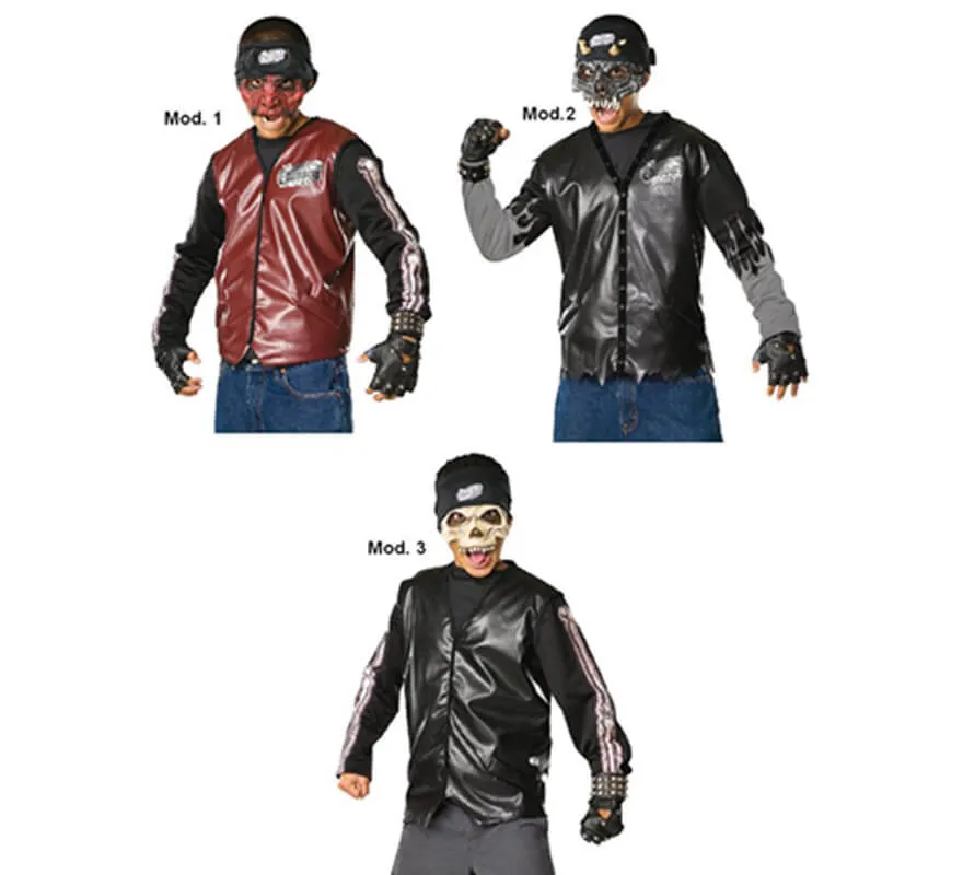 Maschere da Dead City Choppers Halloween infantile. 3 mod. assortiti .